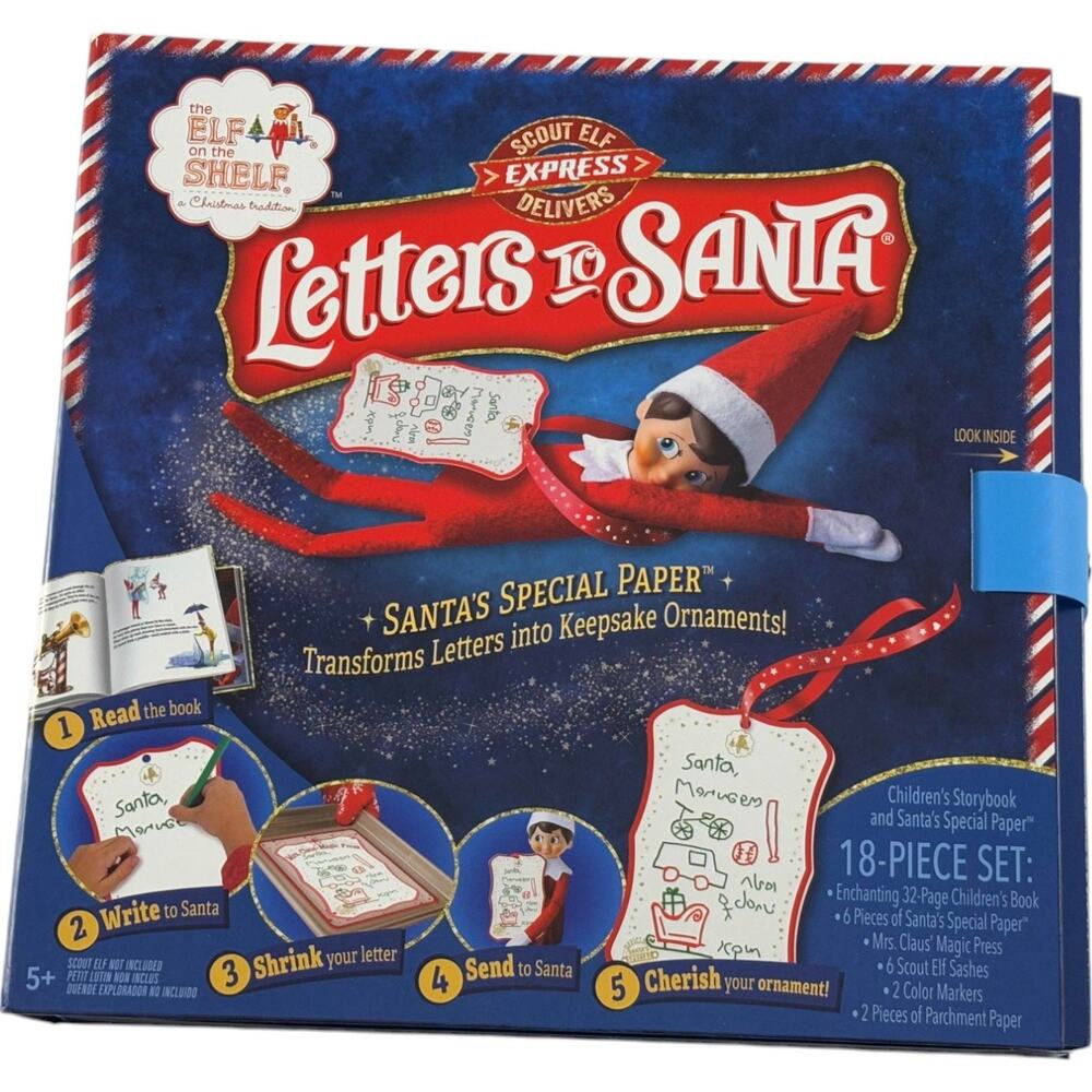 The Elf on the Shelf Scout Elf Express Letters to Santa 18Piece Activity Set New